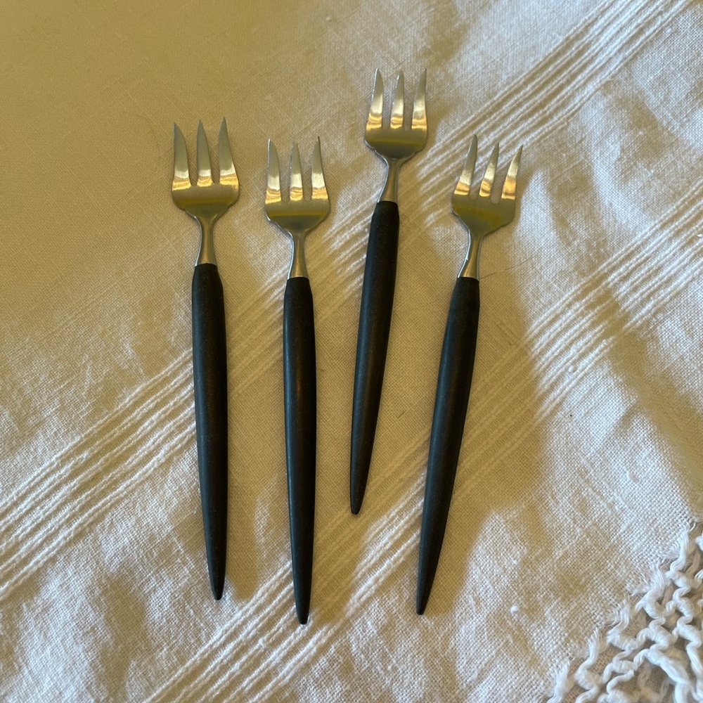 Vintage Desert Forks Set of 4 ~ 1960’s Japan